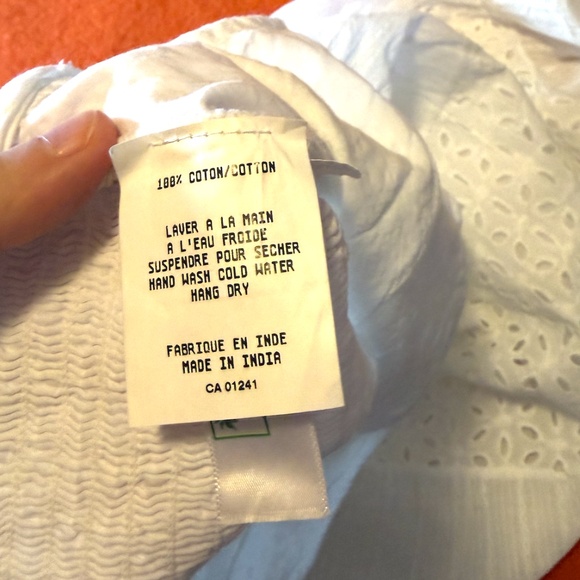 White boho broderie anglaise pointelle cotton dress NWT - Picture 9 of 14